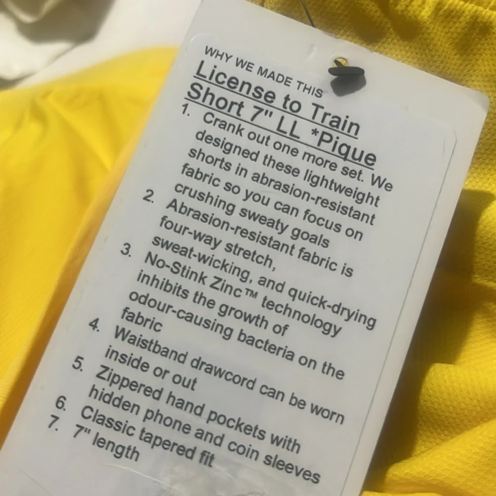 NWT LULULEMON License To Train Shorts 7